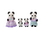 Familia Pandas - Sylvanian Families