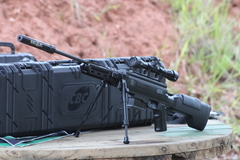 CARABINA DE PRESSÃO BLACK OPS SNIPER 5.5MM GÁS RAM + LUNETA + BIPÉ - Militar & Cia
