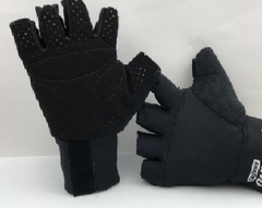 Luva Tatica Militar Moto Airsoft Meio Dedo Paintball Preto - comprar online