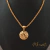 Cordão Pingente Medalha Texturizada - comprar online