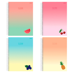 Caderno 10 Matérias Clean Feminino | São Domingos - loja online