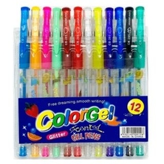 Kit Caneta em Gel 12 Cores - Color Gel