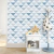 Papel de Parede Geométrico Triângulos Azul Soft Para Decorar Quarto e Sala