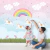 Papel de Parede Infantil Tema Unicórnios Saltitantes Rosa Decora Quarto de Bebê