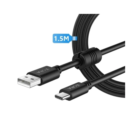 CABLE USB A TIPO C 1HORA CAB150 NEGRO