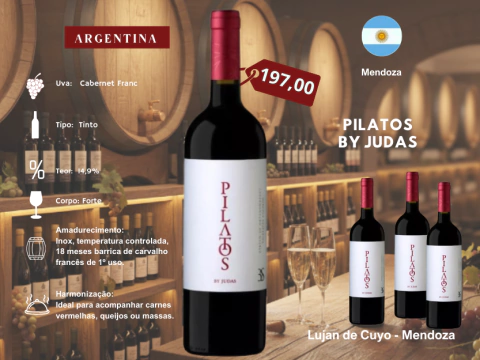 PILATOS MALBEC | VINHO TINTO ARGENTINO PILATOS MALBEC