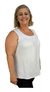 Blusa Feminina Plus Size Regata Senhora Bata Lisa - comprar online