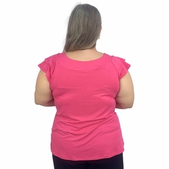 Blusa Feminina Plus Size Manga Godê Bata Lisa - comprar online