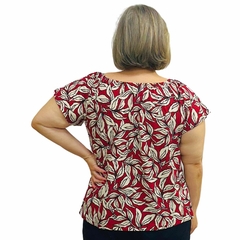 Blusa Feminina Ciganinha Manga Curta Estampada na internet