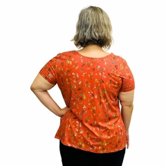 Blusa Feminina Plus Size Moda Evangélica Manga Curta - comprar online