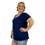 Blusa Feminina Plus Size Senhora Manga Curta Moda Evangélica