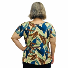Blusa Feminina Plus Size Moda Evangélica Manga Curta - Coalizão Fashion