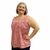 Imagem do Blusa Feminina Plus Size Senhora Bata Regata Estampada