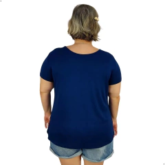 Blusa Feminina Plus Size Senhora Manga Curta Moda Evangélica - comprar online