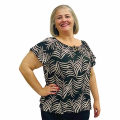 Blusa Feminina Ciganinha Manga Curta Estampada - Coalizão Fashion