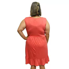 Vestido Feminino Gola V Liso Regata Moda Verão Fresquinho na internet