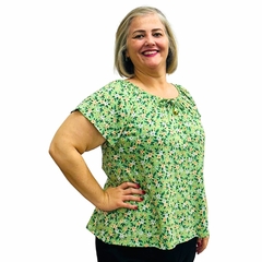 Blusa Feminina Ciganinha Manga Curta Estampada - Coalizão Fashion