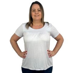 Blusa Feminina Moda Evangélica Manga Curta - loja online