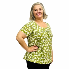Imagem do Blusa Feminina Plus Size Moda Evangélica Manga Curta