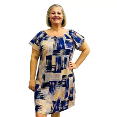 Kit 2 Vestidos Moda Ciganinhas Estampados Ombro A Ombro - Coalizão Fashion