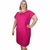 Vestido Feminino Plus Size Ciganinha Manga Curta Midi - comprar online