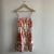 Vestido floral salmão - comprar online