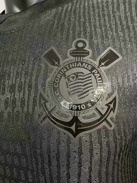 camiseta versão jogador corinthians black 2024