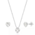 Colar Prata 925 Legítima + Brincos Feminino Coração de Zircônia - comprar online
