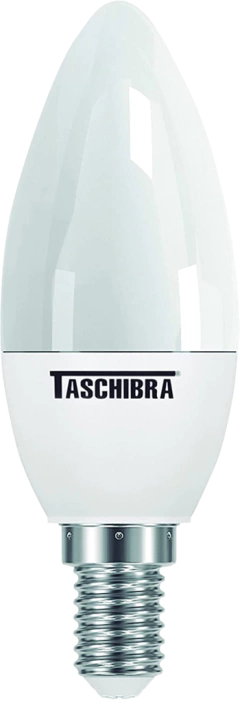 Lâmpada Led Vela 3w Branco Quente 3000k Bivolt Taschibra