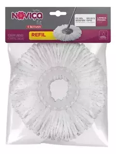 Refil Para Mop Fit De Microfibra Noviça Bt1393r Bettanin