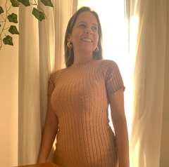 Imagem do Vestido Nevado Tricô Canelado