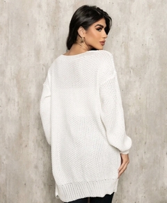 Casaco Branco Tricô Grécia - comprar online
