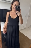 Vestido Longo Preto Malu - comprar online