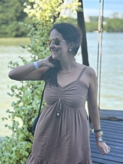 Vestido Marrom Priscila - Loja UP Store