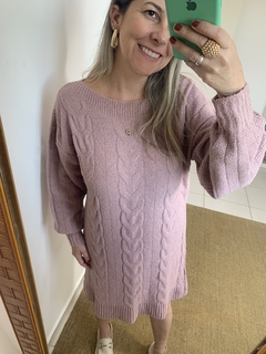 Vestido Tricô Trançado Florença na internet