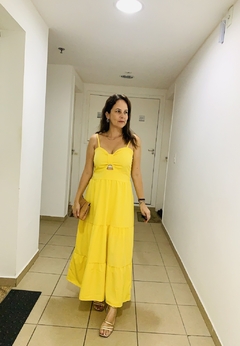 Vestido Arpoador Amarelo - Loja UP Store