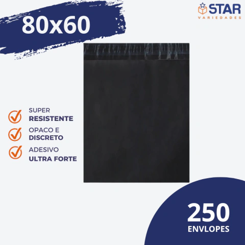 Pct 250 Envelopes Segurança Saco Embalagem 80x60