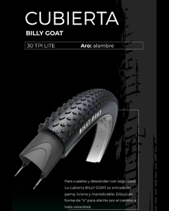 Código 1213 - Cubierta billy goat compass 29 x 2.10 30 tpi