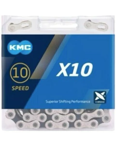 Código 1744 - Cadena KMC x 10 116 eslab. en caja comp. Shimano/Campagnolo apto monop/biplato/tri. - comprar online