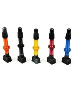 Código 2809 - Valvula tubeless aluminio 44 mm base cuadrada de colores