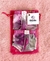 Metatarsiana de Lycra Estampada Flores Rosas