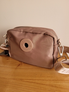 Bandolera doble cierre Beige - tienda online