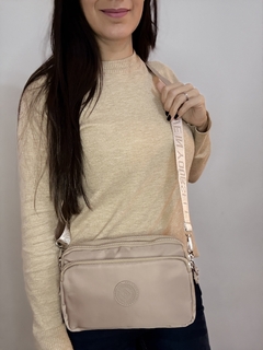 BANDOLERA TRIPLE CIERRE BEIGE en internet