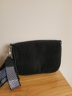 RIÑONERA BRILLOS NEGRA - comprar online