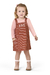 CONJUNTO FEMININO INFANTIL JARDINEIRA FLORES
