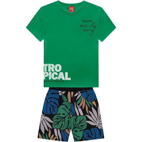 CONJUNTO MASCULINO VERDE ITALIA