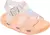 SANDALIA INJETADA CORAL/GLITTER PRATA 37006