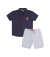 CONJUNTO PIQUET SOFT/SARJA LISTRADA / MARINHO