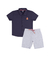 CONJUNTO PIQUET SOFT/SARJA LISTRADA / MARINHO - comprar online
