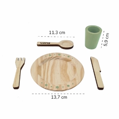 Mini Cozinha - Prato, talheres e copo - comprar online